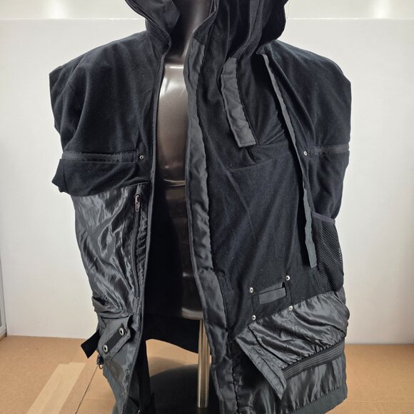 North Face Steep Tech Jacket Mens  Black Gray Scot Schmidt Hooded XLarge - Picture 16 of 16